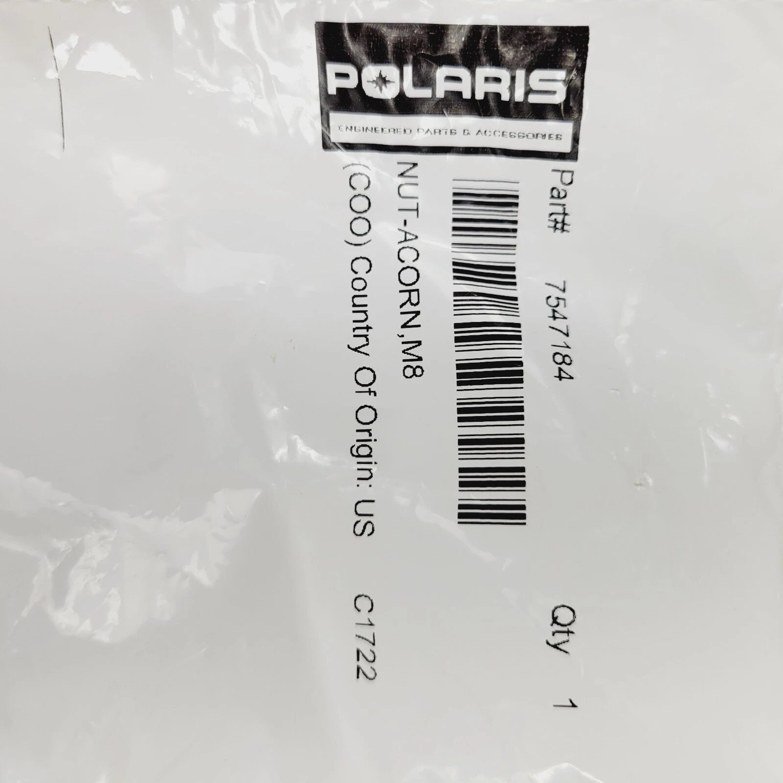 Acorn Nut M8 for Polaris (All Models) 7547184