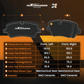 Set of 4 Front Ceramic Brake Pads for Subaru Ascent (2019–2025) P2170 D2170