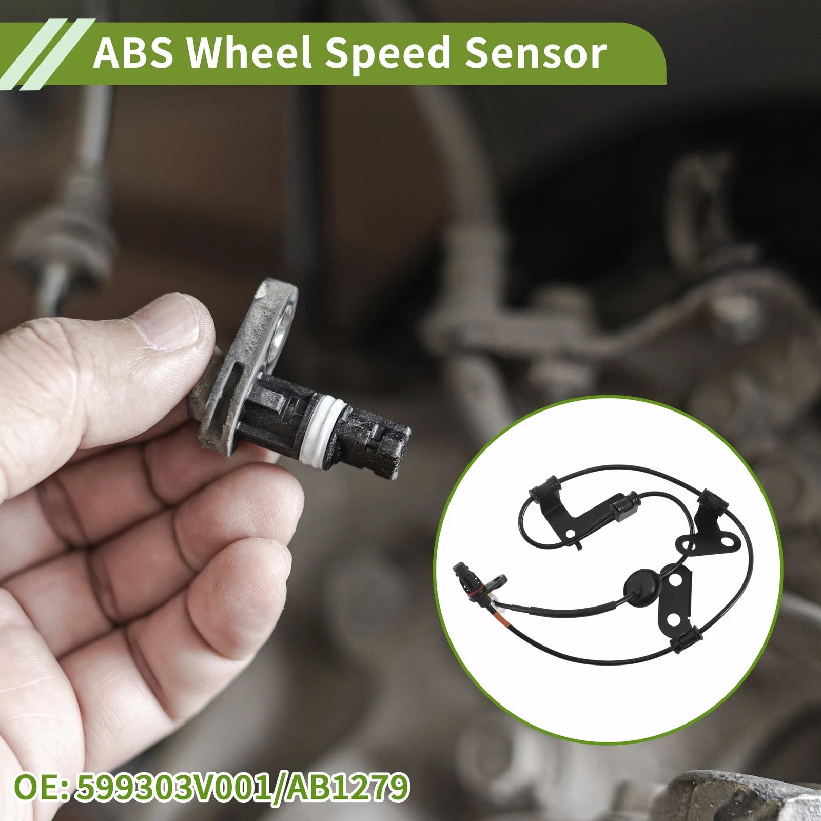 ABS Wheel Speed Sensor No. 599303V001/AB1279 for Hyundai Cadenza (2014–2019)