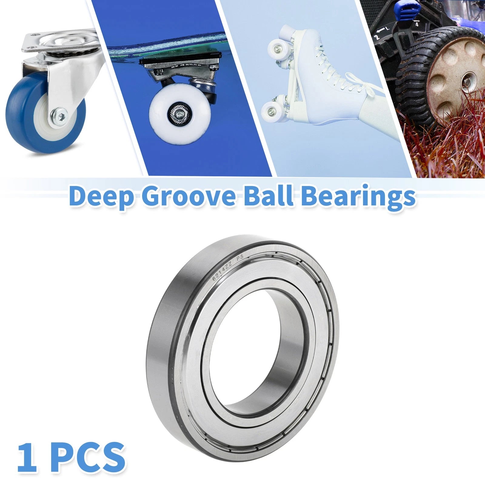 Deep Groove Ball Bearing P5 for Scooter Skateboard Wheel (70x125x24mm)