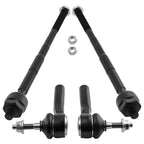 Set of 2 Front Inner Outer Tie Rod Ends for Dodge Journey Sebring (2009–2020)