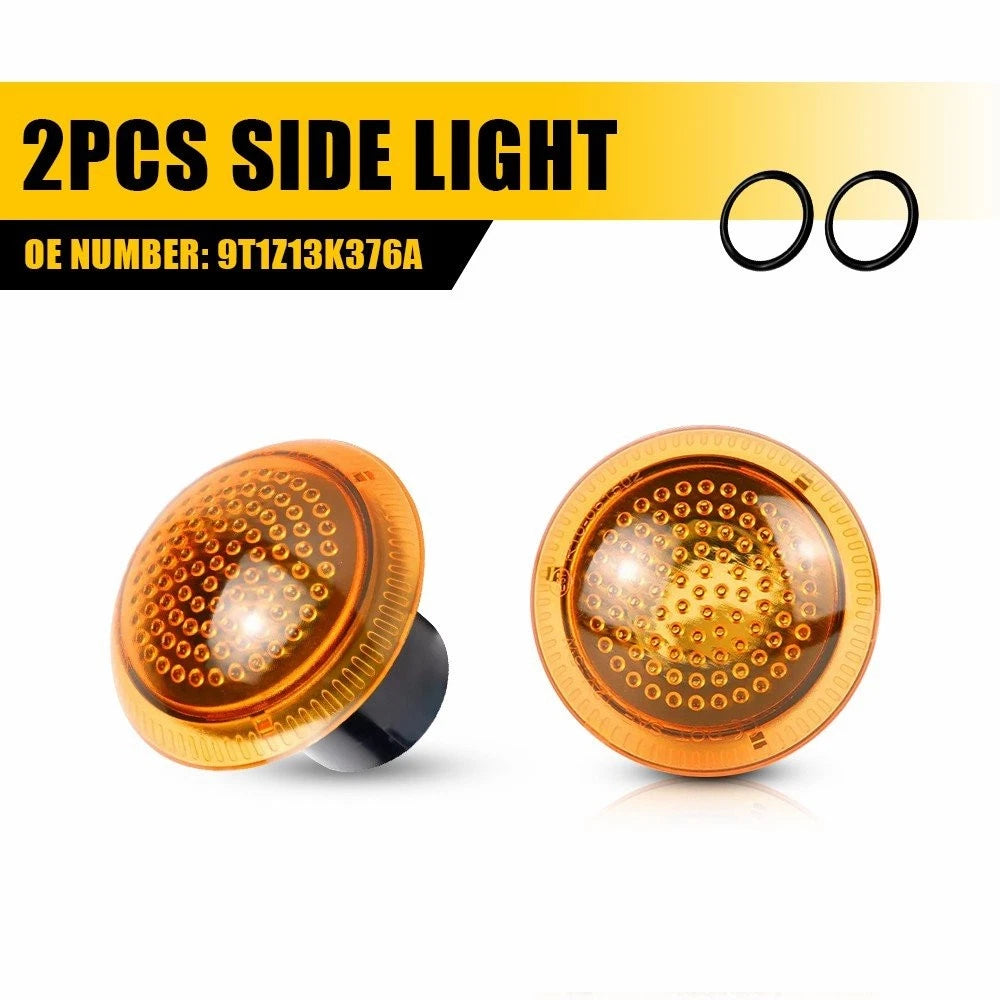 Amber Lens Front Side Marker Lights for Ford Transit Connect (2010–2021)