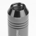 Set of 20 Open End M12x1.5 Gun Metal Aluminum Lug Nuts + Adapter