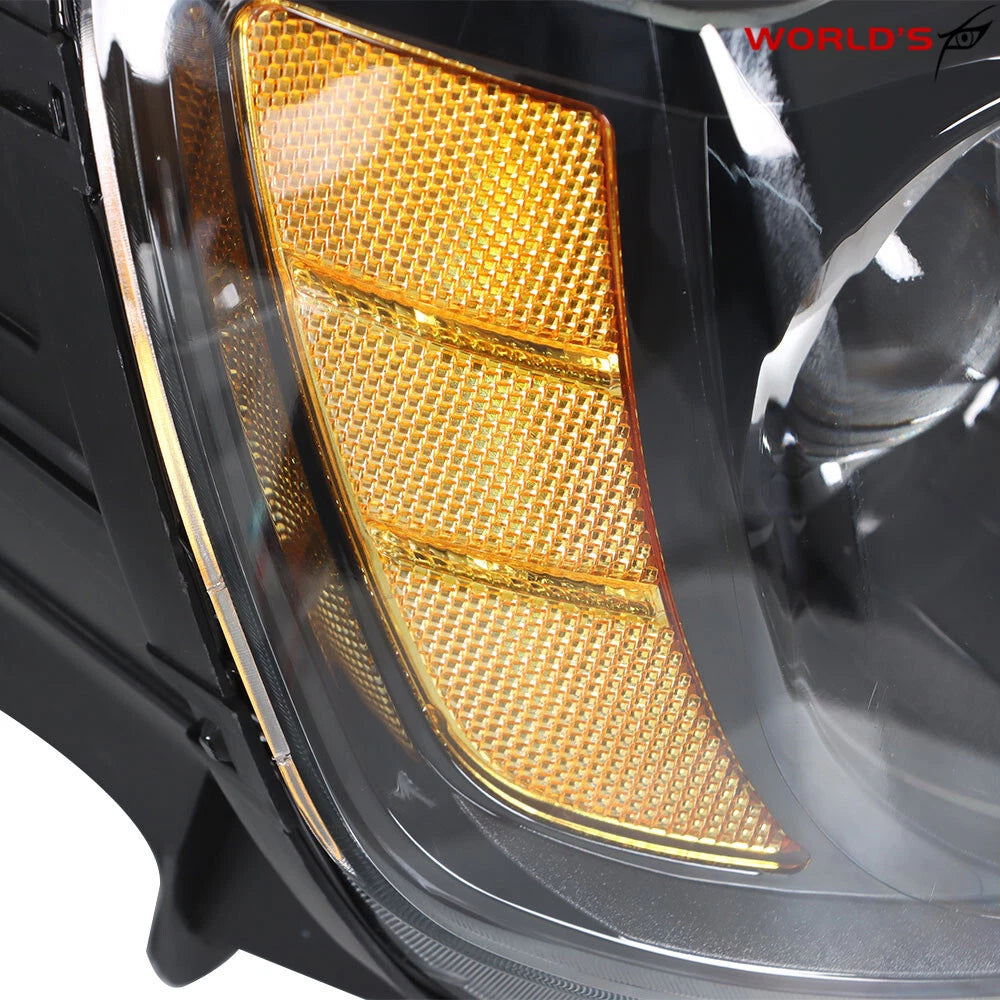 Headlight Set for Chrysler 300 (2011–2014) Black Housing Halogen