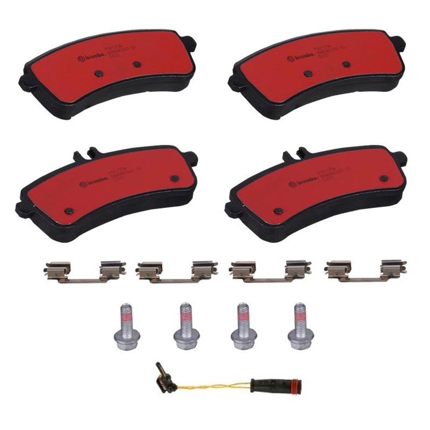 Set of 4 Brembo Rear Ceramic Brake Pads & Sensor Kit for MB C190 R190 W222 C217 R231