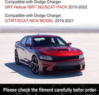 2X Red Front Bumper Lip Splitter Trim for Dodge Charger SRT (2015–2022)