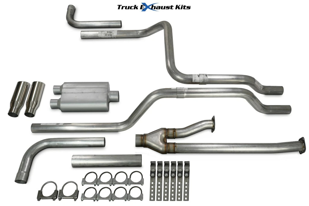 Dual Exhaust Kit for Toyota Tundra (2009–2013) 2.5" Side Rolled Tip