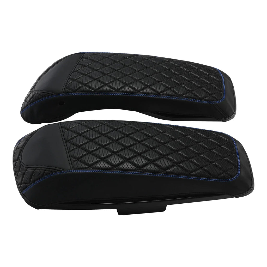 Saddlebag Lid Covers Black Blue for Harley Street Glide (2014-2023)