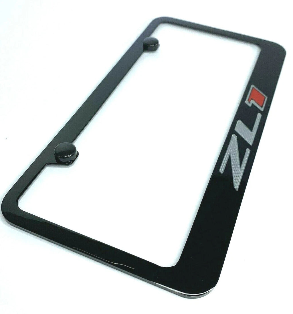 License Plate Frame for ZL1 Camaro (Chevy Licensed Metal Engraved Logo)