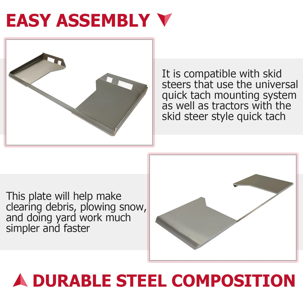 Quick Tach Mount Plate for Bobcat Skid Steer (HD)