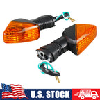Pair Turn Signal Light Lens Amber for Kawasaki Ninja ZX6R (2000–2009)
