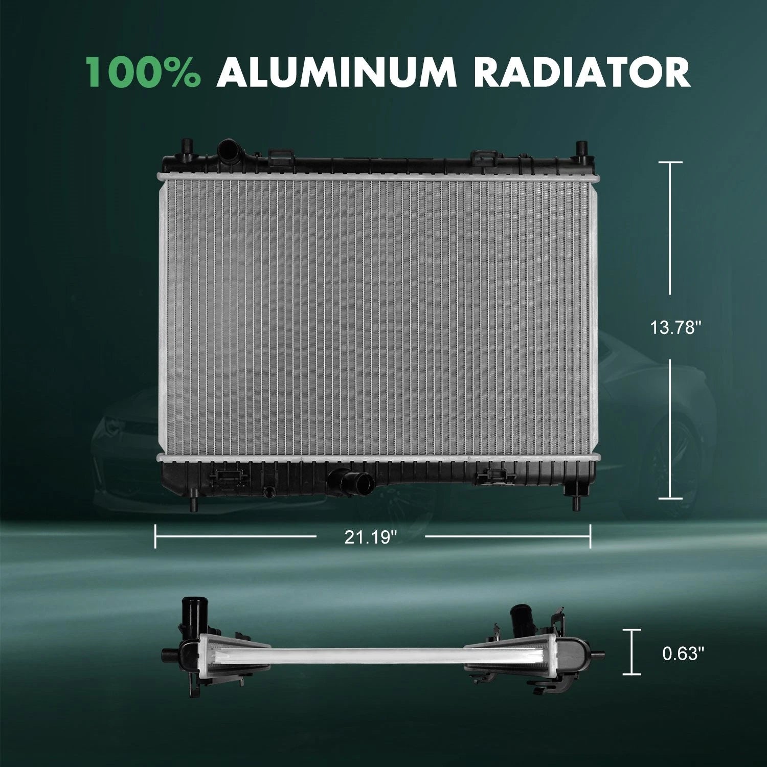Aluminum Radiator for Ford Fiesta (2001–2018)