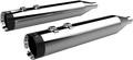 4.5" Slip-On Mufflers for Harley Davidson (202795) - Chrome, Turbine Tip