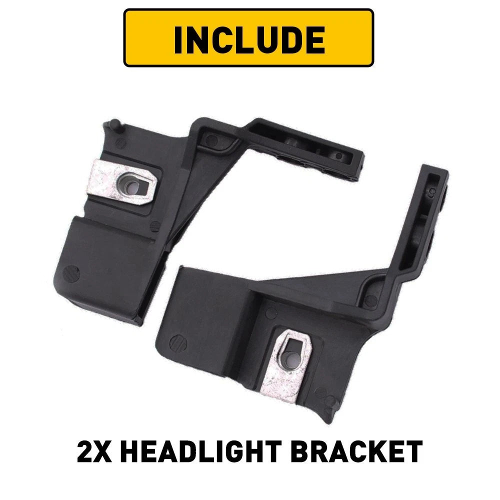 2X Mount Left & Right Bracket for Ford Fusion (2015–2015) Headlight Lamp