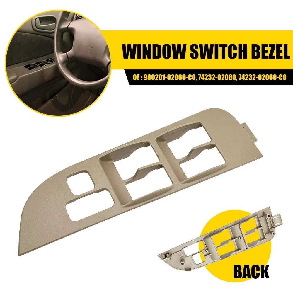 Master Power Window Switch Bezel Trim for Toyota Corolla (1998–2002)