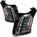 Black Housing Headlight Assembly for Cadillac Escalade ESV (2015–2020)