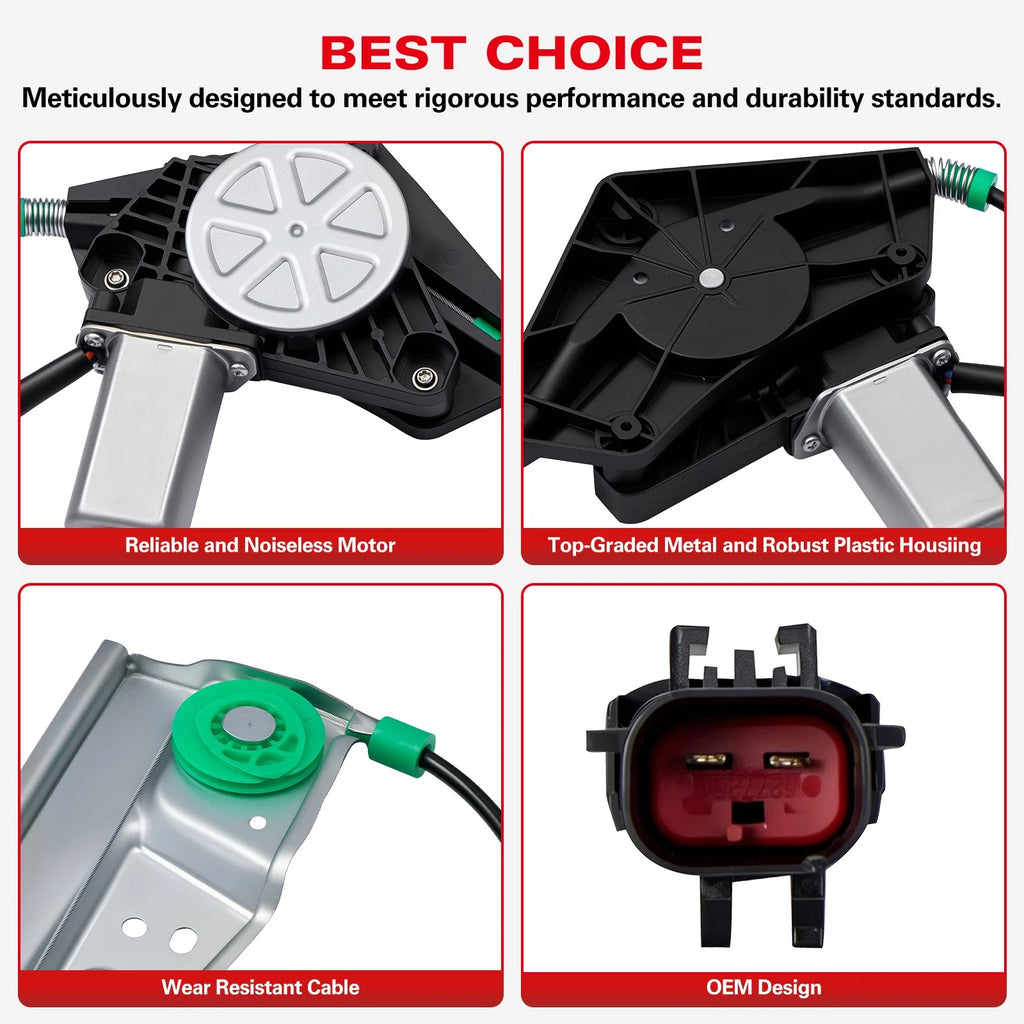 Power Window Regulator with Motor for Mazda MPV (2000–2006) Front Driver Side