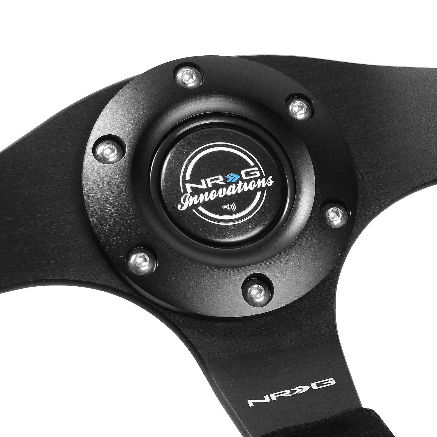 NRG RST-024MB-S-Y 320mm Flat Bottom Suede Steering Wheel for