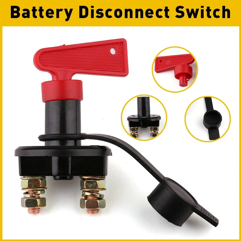Racing Battery Kill Switch Cut-Off for Car Boat RV (12V 24V)