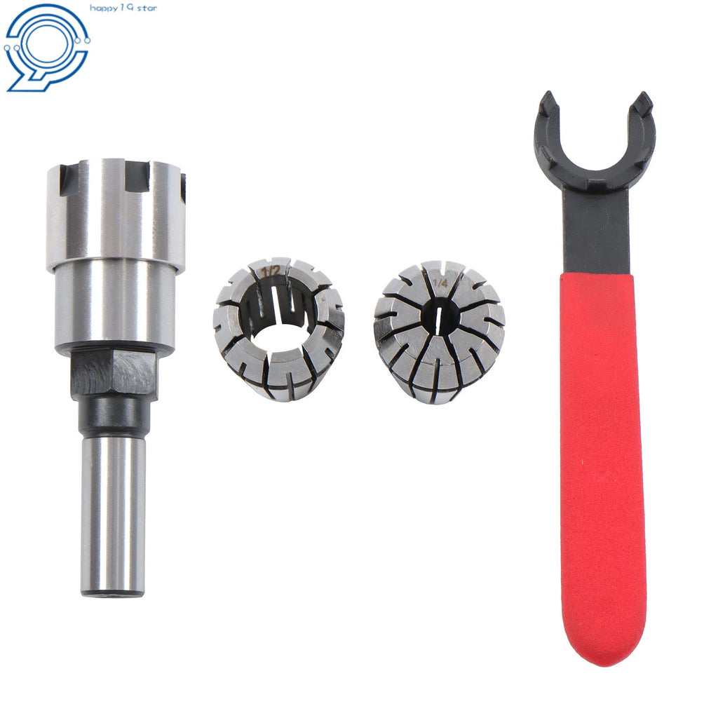 Spring Collet Converter for Router Bit Extension Chuck (1/2 Shank)