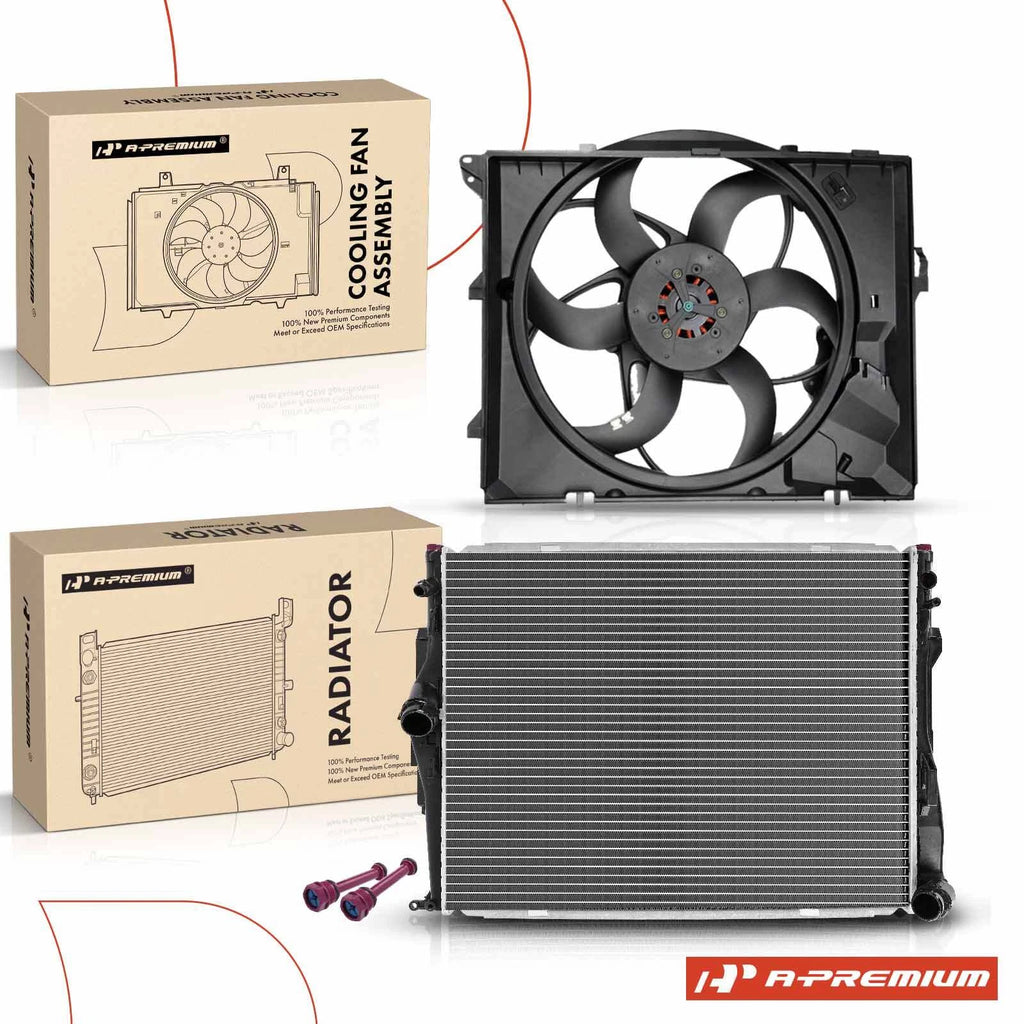 Radiator & Cooling Fan Assembly for BMW 325i 328i (2006–2013)