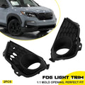 Set of 2 Front Bumper Fog Light Covers for Honda Pilot (2019–2022)