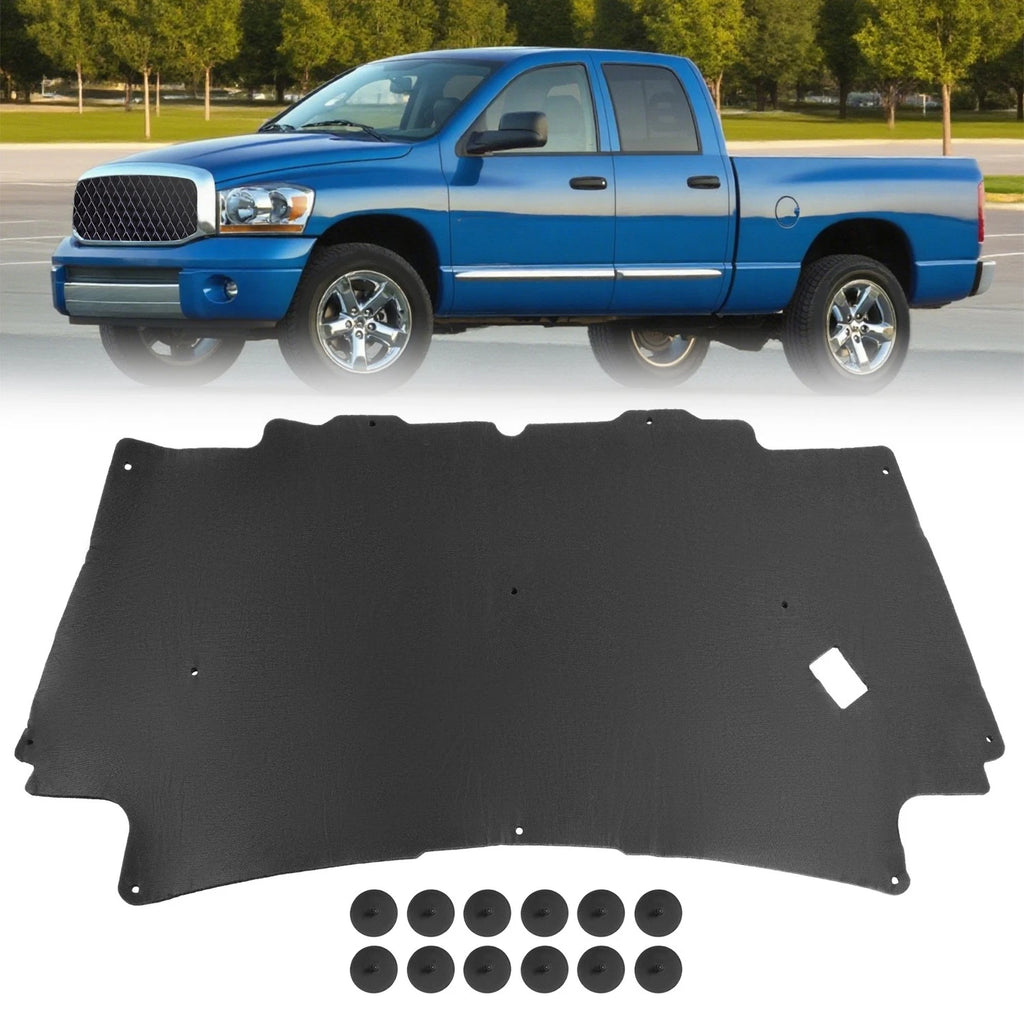 Hood Insulation Pad for Dodge Ram 1500 (2002–2008) 1/2'' W/Clips