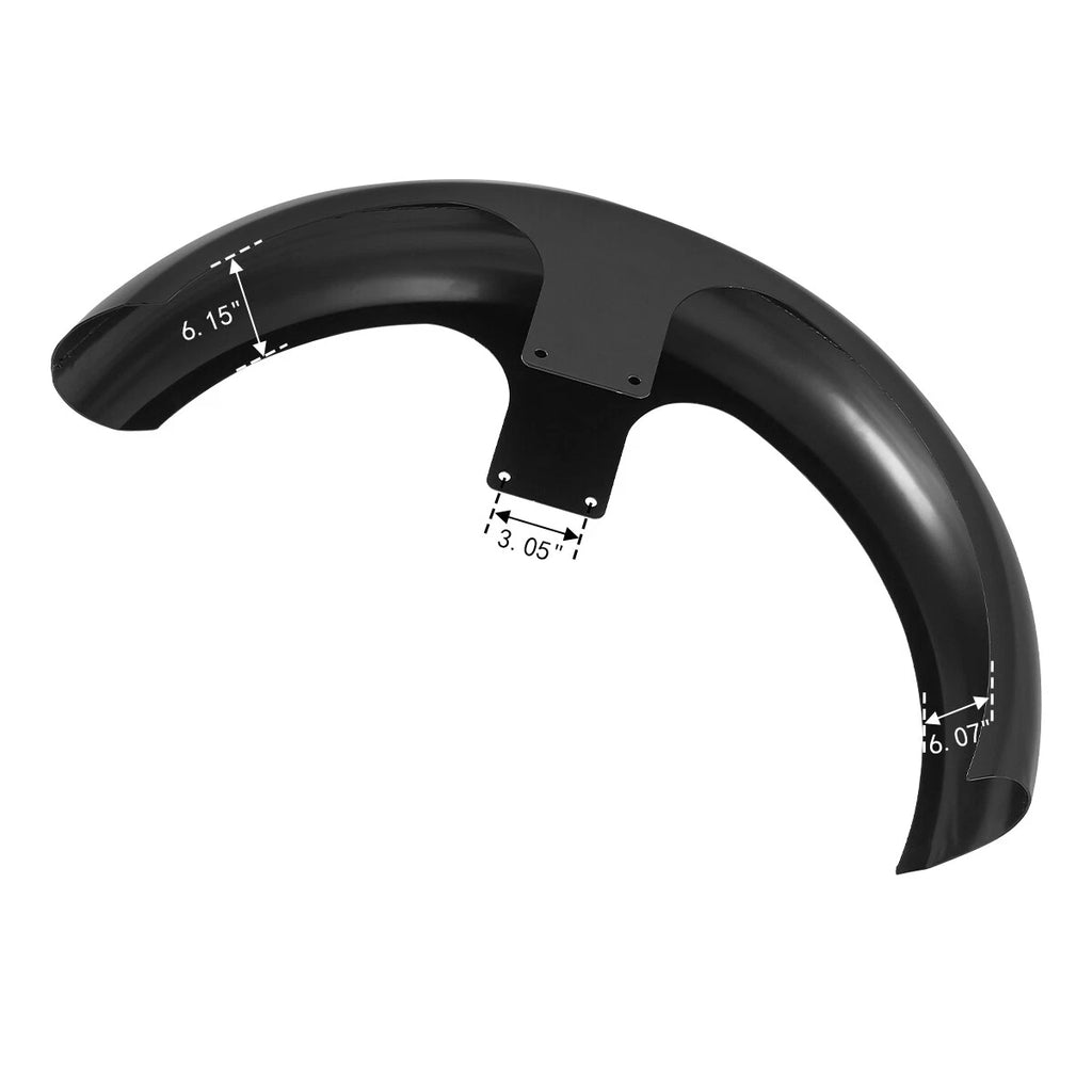 26" Painted Black Front Fender for Harley Touring Electra Street Glide (2014–2023)