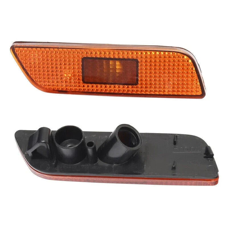 Pair Amber Bumper Light Lens & Reflectors for Volvo S80 (1999–2006)