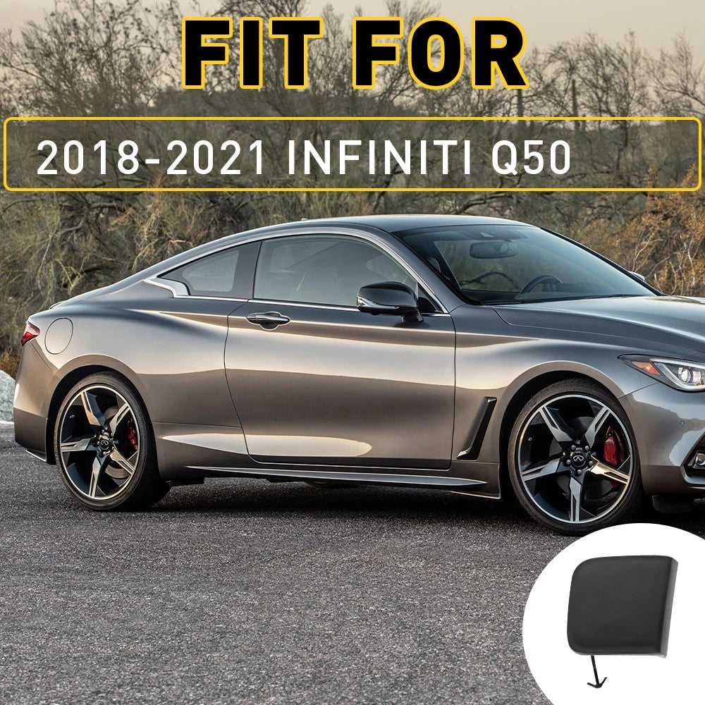 Front Bumper Tow Hook Cover Cap for Infiniti Q50 (2018-2019)