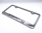 License Plate Frame Chrome 3D Mazda Script for Mazda 3 (2014–2018)