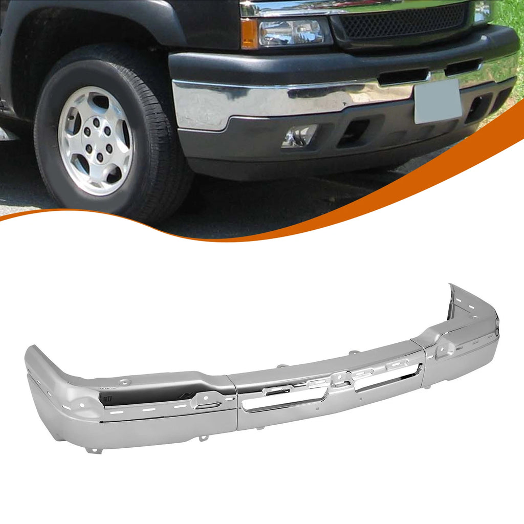 Front Bumper Face Bar for Chevy Silverado 1500 2500 3500 (2007–2018)