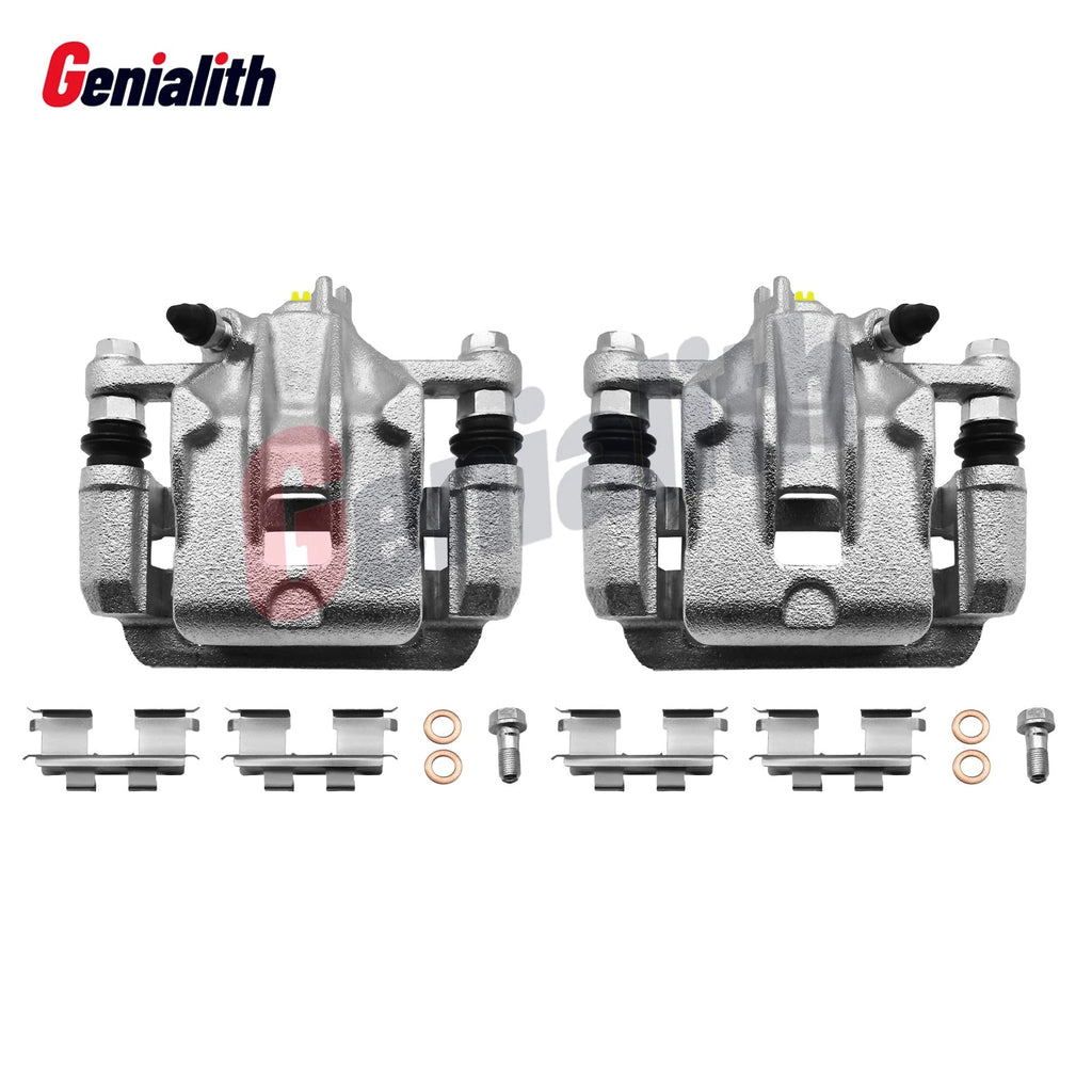 Pair Rear Brake Calipers w/ Bracket for Hyundai Elantra (2007–2010)
