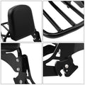 Sissy Bar Backrest Luggage Rack for Harley Dyna Street Bob (2006 - 2017) Black