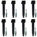 Set of 8 Ignition Coils & NGK Platinum Spark Plugs for Lexus GX460 LX570 Tundra V8