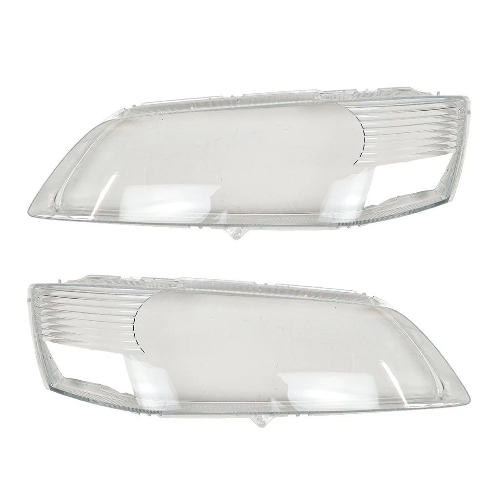 2X Front Headlight Lens Housing + Glue for Mitsubishi Lancer Evo 9 (2003–2007)