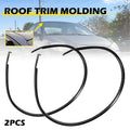 2X Black Roof Drip Molding Weatherstrip Rubber for Toyota Corolla (2003–2008)