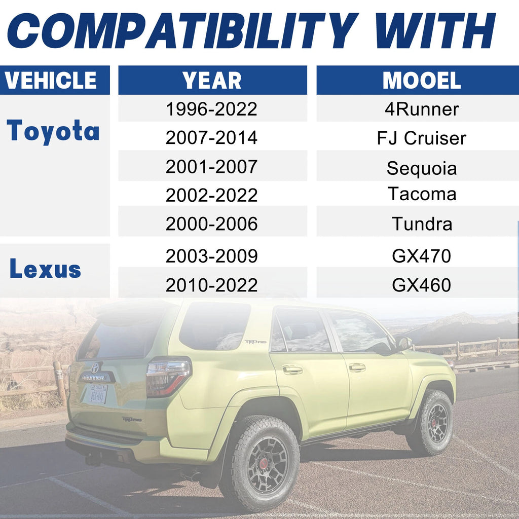 2 in Hubcentric Wheel Spacers for Toyota 4Runner Tacoma (2005-2019)
