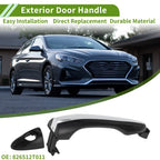Exterior Door Handle for Hyundai (2011–2017) No. 826512T011 Black Silver Tone