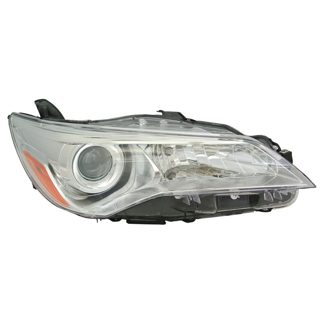Replacement Chrome Passenger Side Halogen Headlight Assembly w/o LED