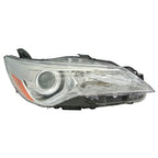 Replacement Chrome Passenger Side Halogen Headlight Assembly w/o LED