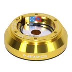NRG Chrome Gold Steering Wheel Hub Adapter for Mazda RX-7 RX-8 Protege (1986–2010)