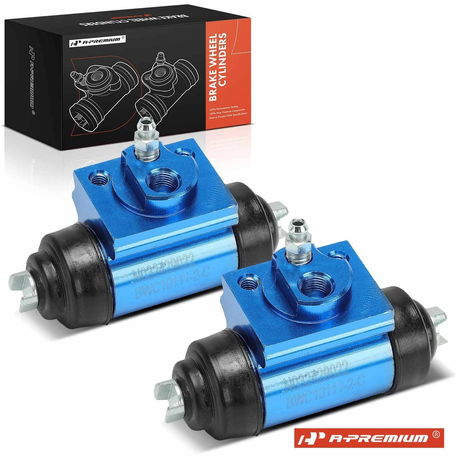 2X Rear Drum Brake Wheel Cylinder for Chevy Cobalt Pontiac G5 (2005–2008)
