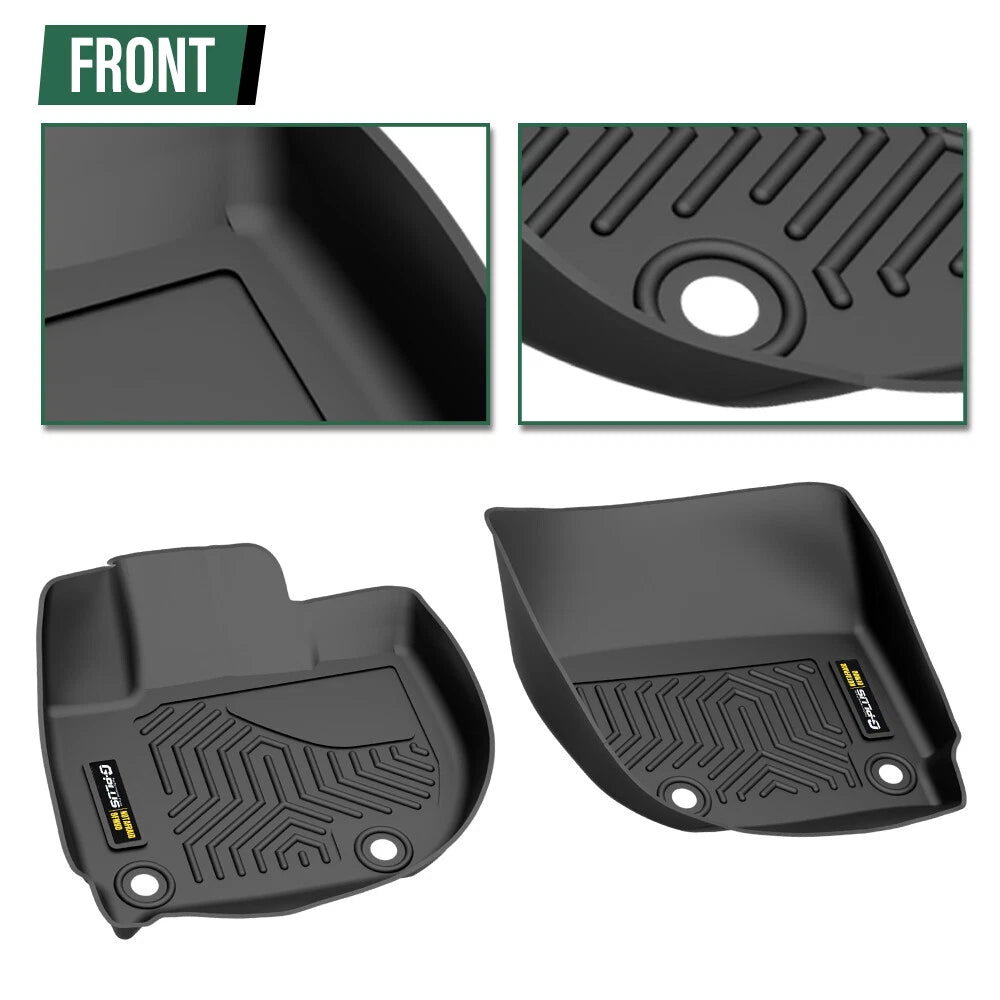 Set of 4 All Weather TPE Floor Mats for Honda Fit (2015–2020)