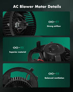 A/C Heater Blower Motor for Volkswagen Golf, Audi A3 (2015–2021)