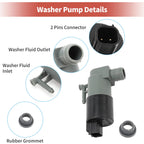 Windshield Washer Pump w/Grommet for Toyota Yaris (2006–2011) No. 853300F011