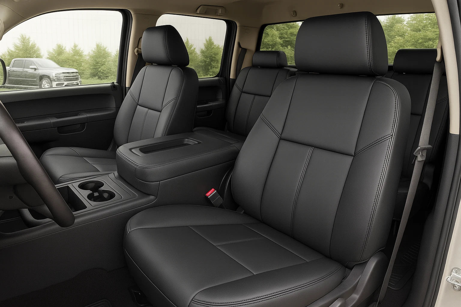 Set of 2 Replacement Seat Covers for Chevy Silverado GMC Sierra (2007–2013)