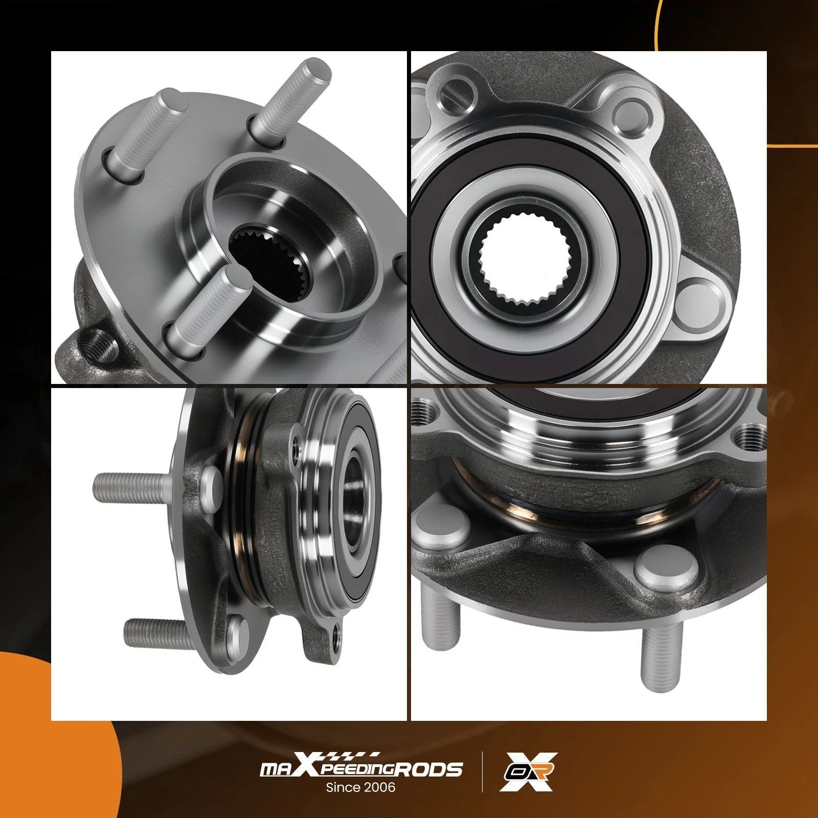 Front Wheel Bearing Hub Set for Mazda 3 CX-3 (2014–2020)