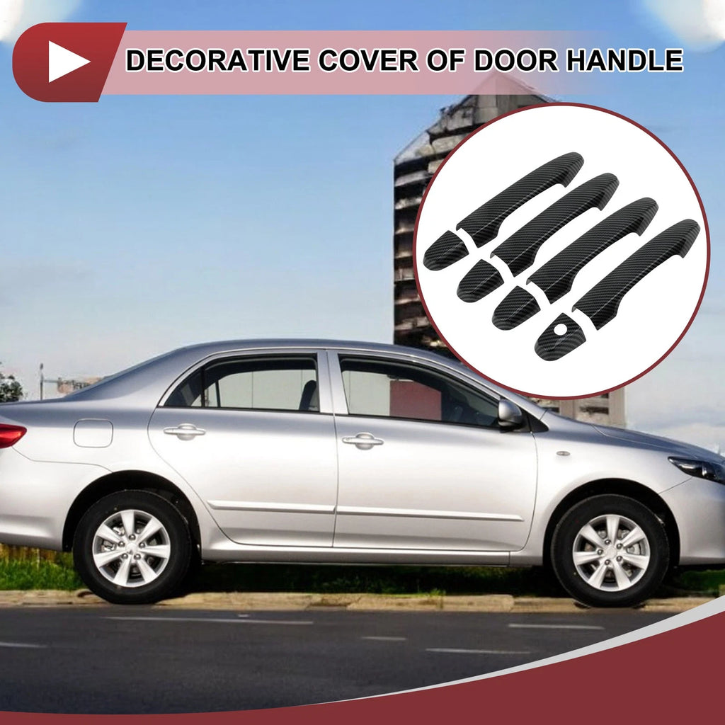 Set of 4 Car Door Handle Covers for Honda CR-V (2012–2016) Black ABS
