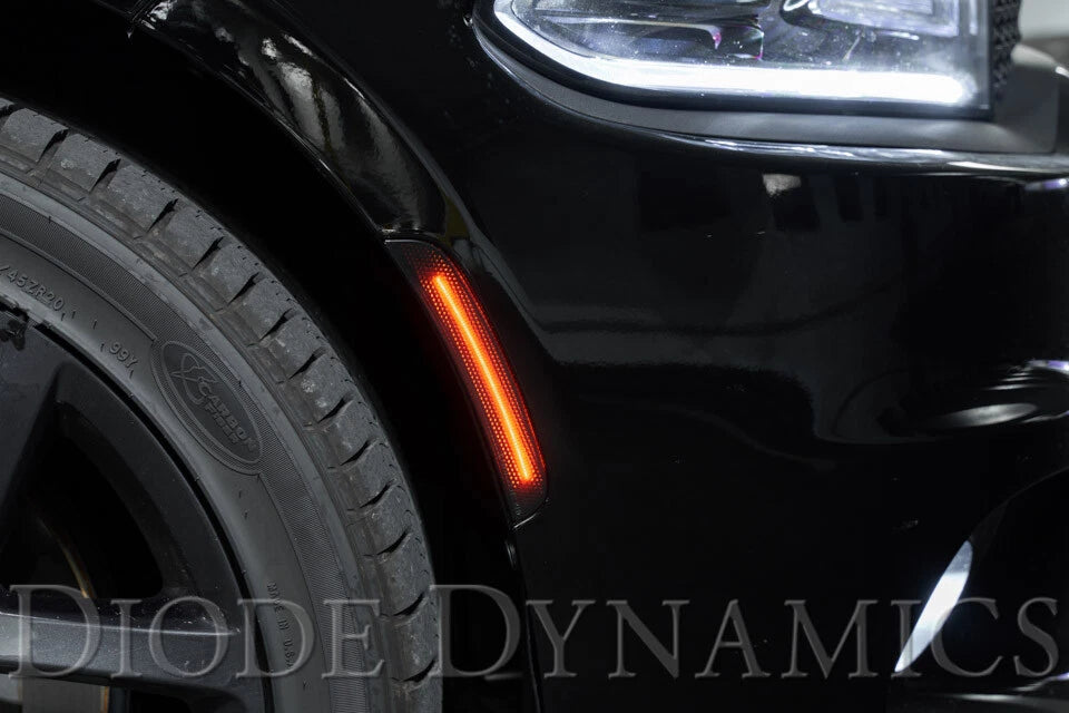 Smoked LED Side Marker Lights Set for 2015-2020 Dodge Charger